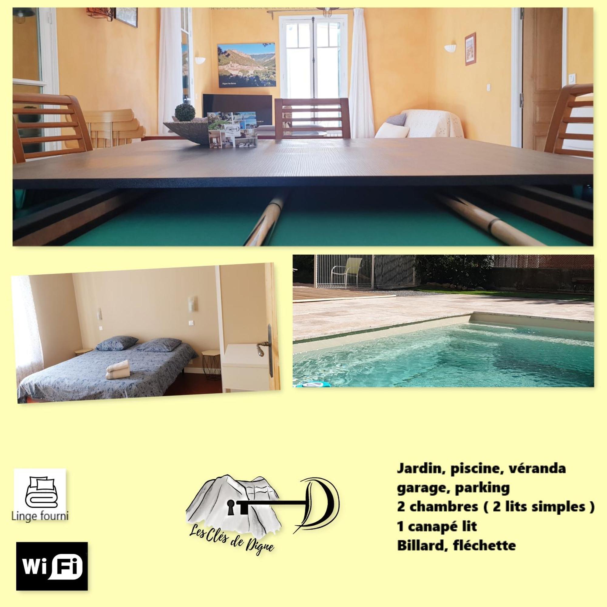 Spacieux T3 Avec Piscine Digne-les-Bains Esterno foto